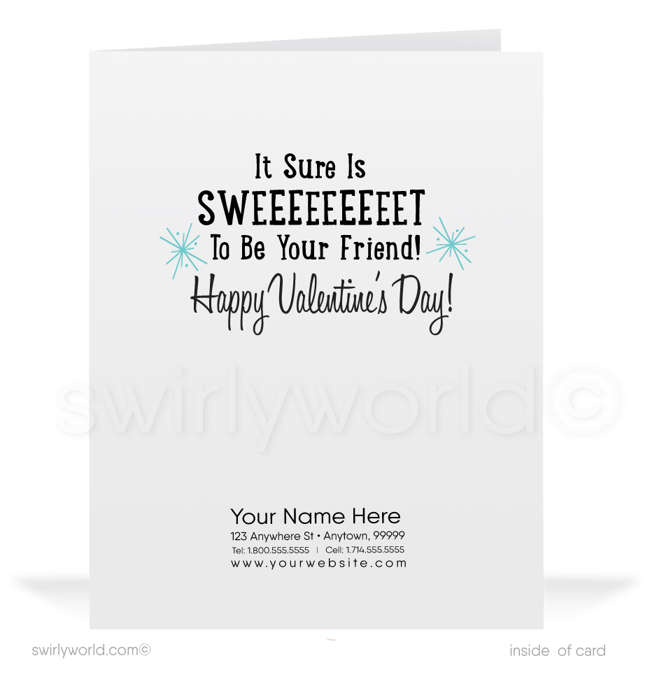 Honey Bee Hive 1950s Vintage Mid-Century Valentine's Day Cards