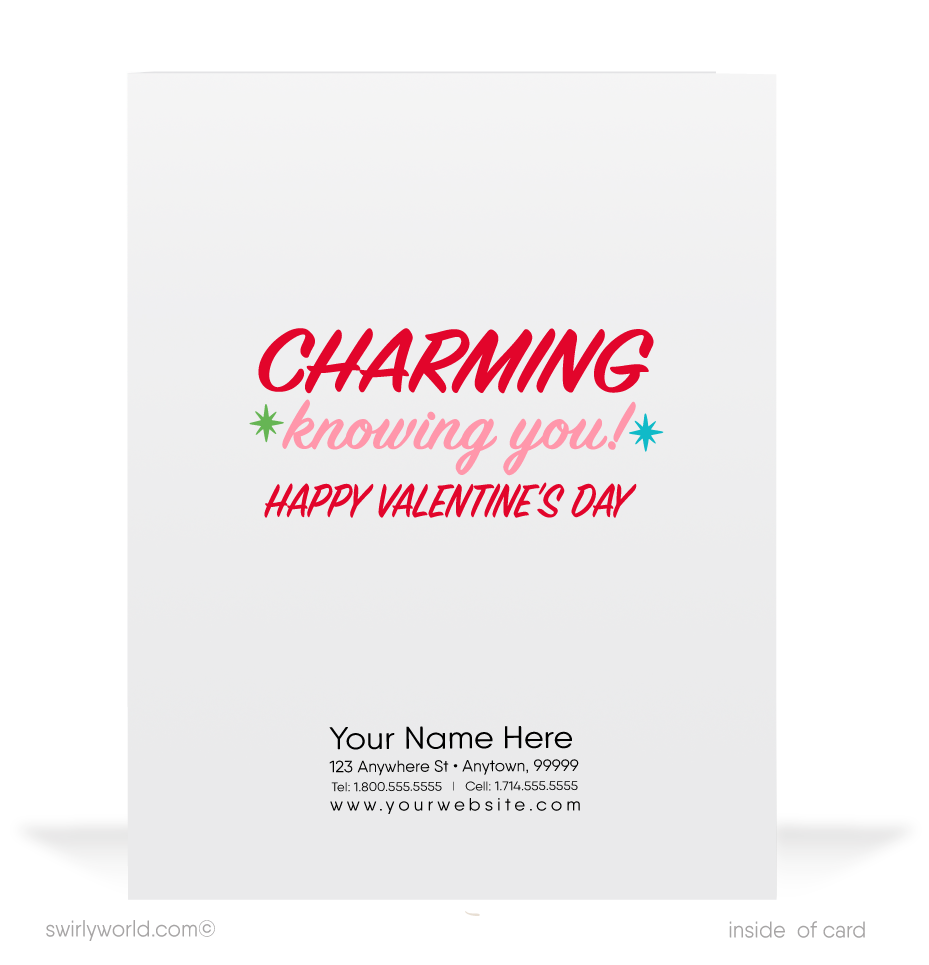 Unique 1950s Retro Vintage Happy Valentine's Day Cards