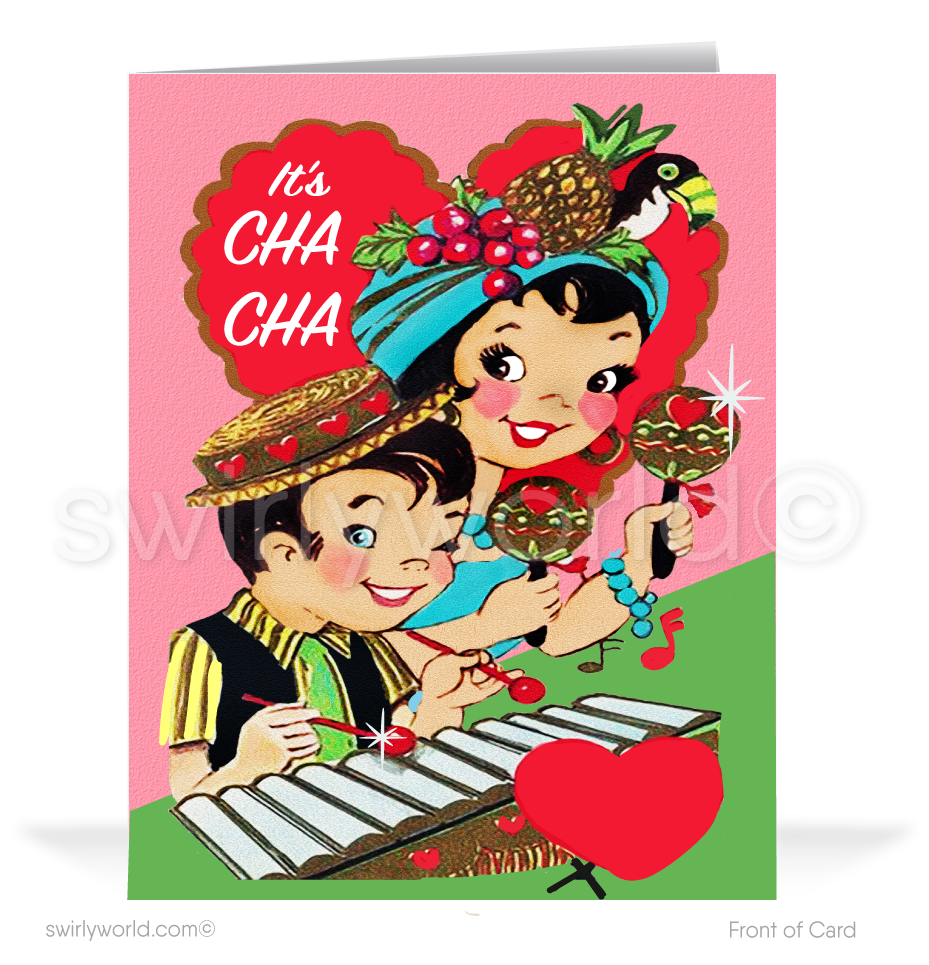 Unique 1950s Retro Vintage Happy Valentine's Day Cards