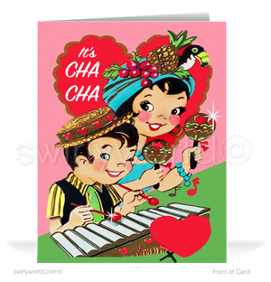 Unique 1950s Retro Vintage Happy Valentine's Day Cards