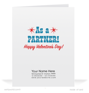 Digital 1950s Vintage Retro Kitsch Mid-Century Cowboy Valentine's Day Cards