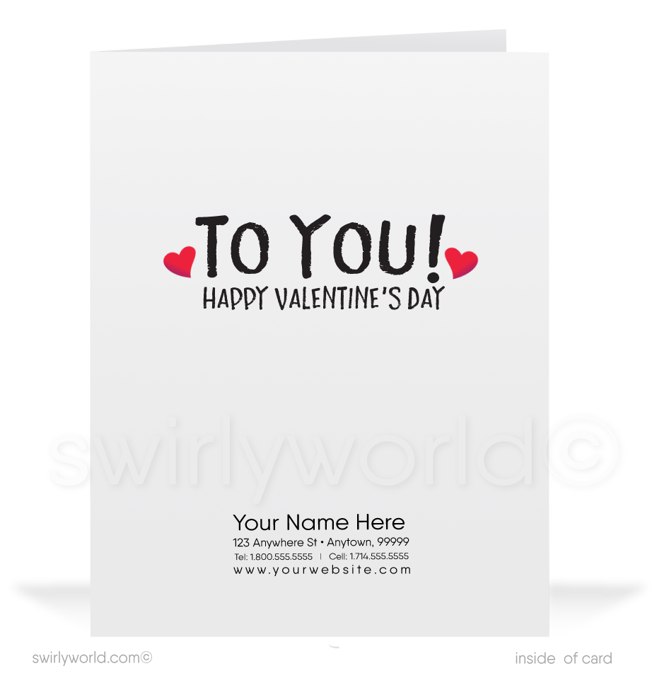 Charming 1940s-1950s Vintage-Inspired Valentine's Day Cards: Retro Boy with Hearts