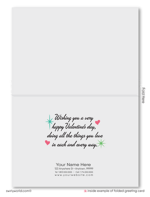 Retro Chic Valentine's Day Cards: Mid-Century Modern with a Heartfelt Twist