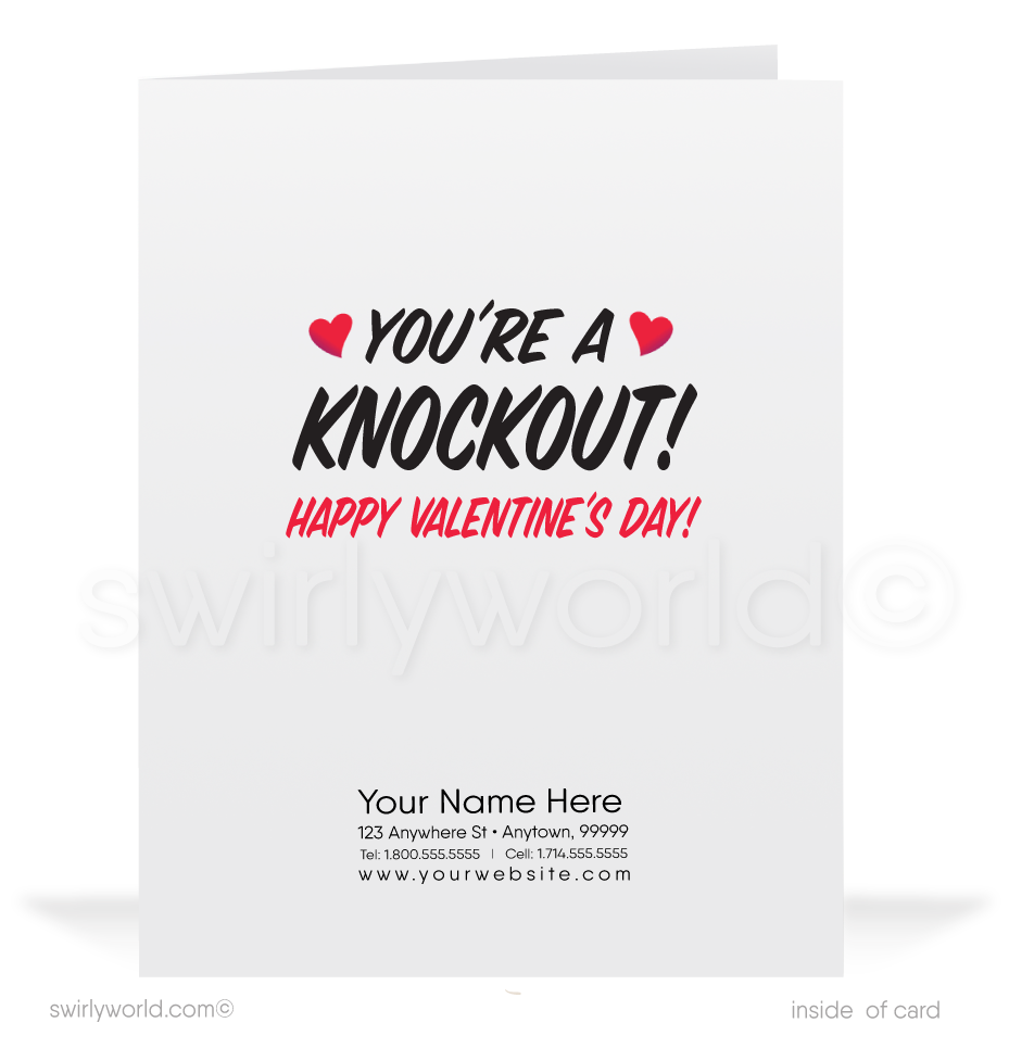 Charming 1940s-1950s Vintage-Inspired Valentine's Day Cards: Retro Boxer