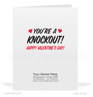 Charming 1940s-1950s Vintage-Inspired Valentine's Day Cards: Retro Boxer