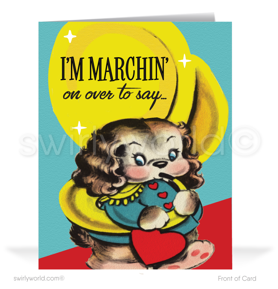 1950's Retro Mid-Century Vintage Valentine's Day Cards