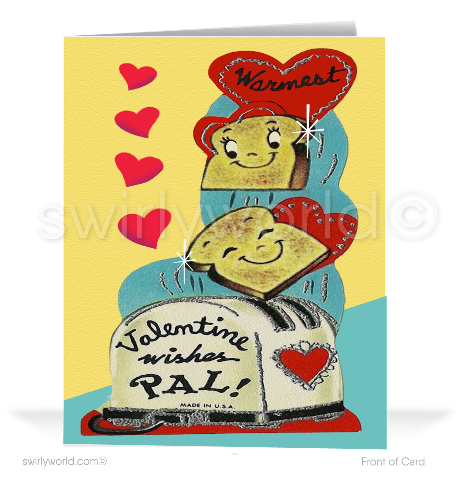 Charming 1940s-1950s Vintage-Inspired Valentine's Day Cards: Retro Toa -  swirly-world-design