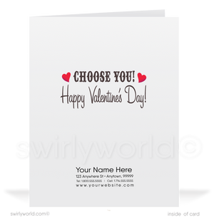 Charming 1940s-1950s Vintage-Inspired Valentine's Day Cards: Retro Choo Choo Train with Bear