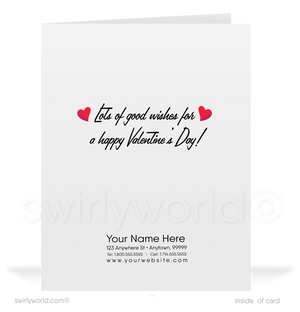 Charming 1940s-1950s Vintage-Inspired Valentine's Day Cards: Cute Teddy Bear with Hearts