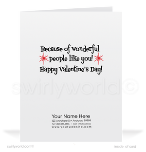 Charming 1940s-1950s Vintage-Inspired Valentine's Day Cards: Baby Giraffe with Hearts