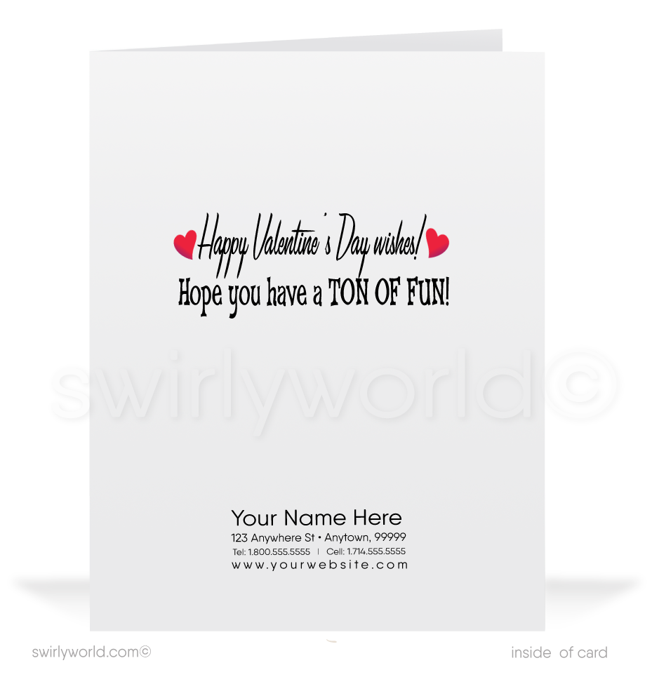 Charming 1940s-1950s Vintage-Inspired Valentine's Day Cards: Baby Elephant with Hearts