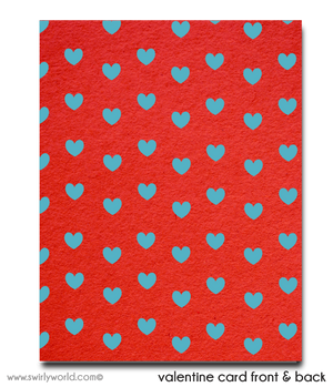 Vintage 1950s Digital Printable Gender Neutral Valentine's Day Card for Kids