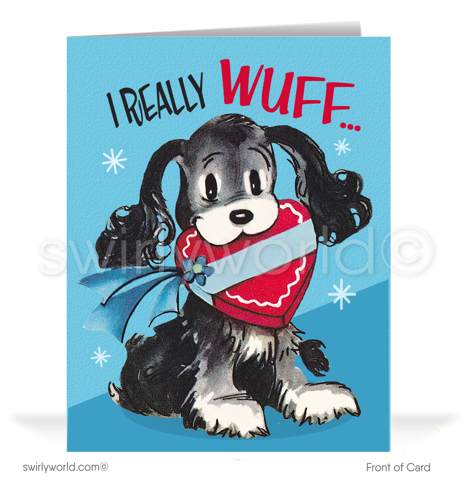 Celebrate Valentine’s Day with vintage-inspired 1940s-50s kitschy cards! Adorable retro designs bring nostalgia and charm to your heartfelt messages.