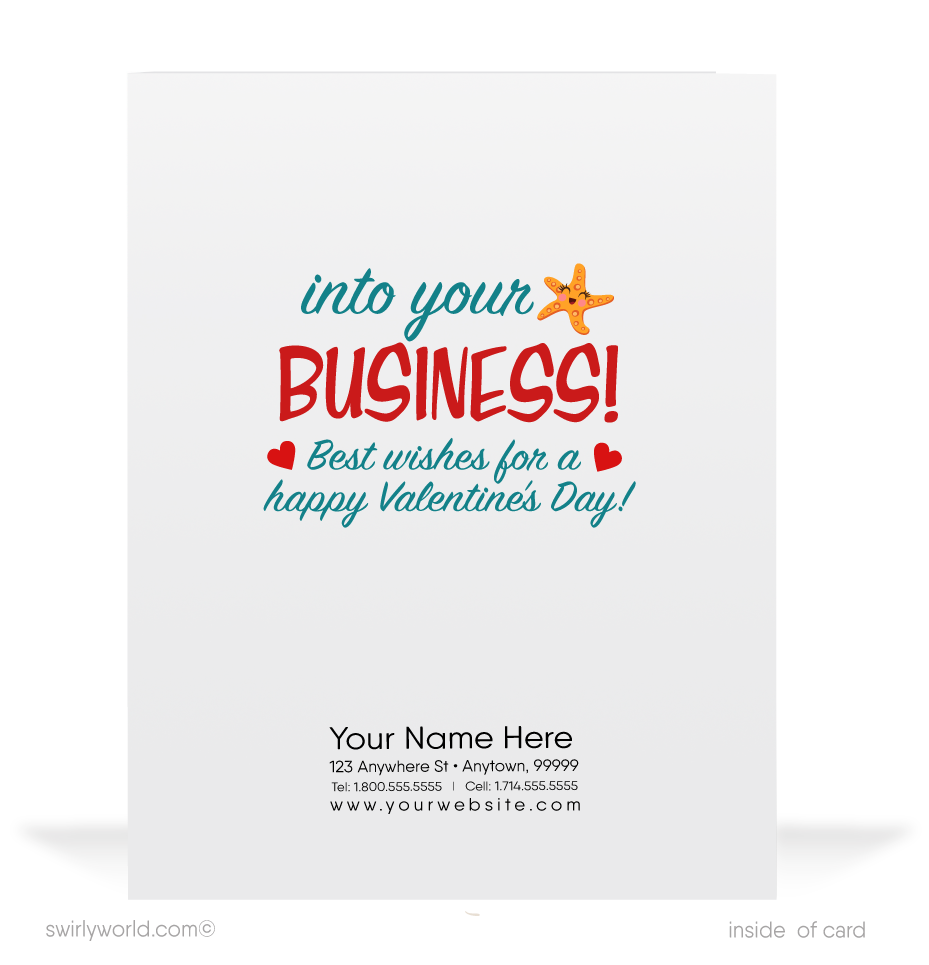 Mid-century modern vintage 1950s retro mermaid Valentine's Day cards.