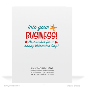 Digital 1950s Mid-Century Vintage Mermaid Retro Sea Valentine's Day Cards