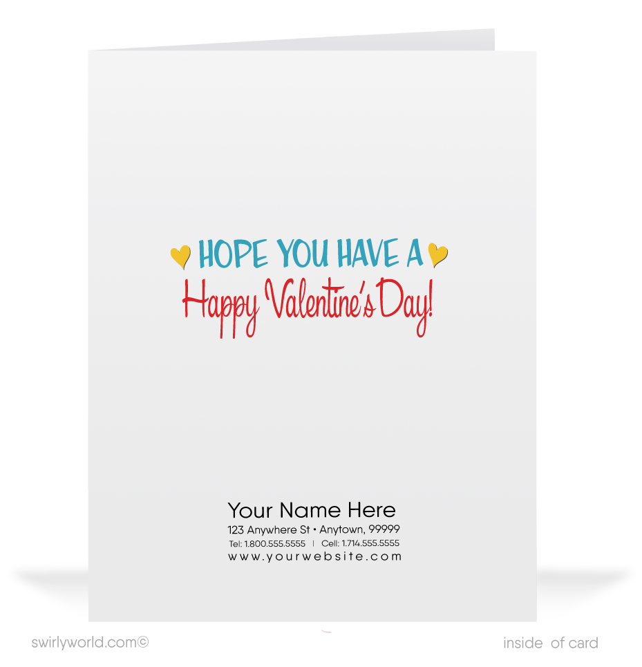 1950's Mid-Century Vintage Girl Retro Valentine's Day Cards