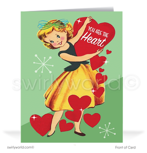 Adorable 1950's Vintage Mid-Century Retro Valentine's Day Cards for Women