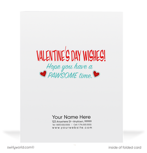 Cute Puppy Dog 1950's Vintage Mid-Century Retro Valentine's Day Cards