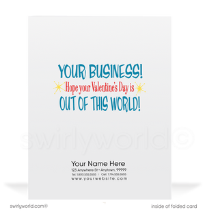 Digital 1950s Retro Outer-Space Astronaut Vintage Mid-Century Valentine's Day Cards