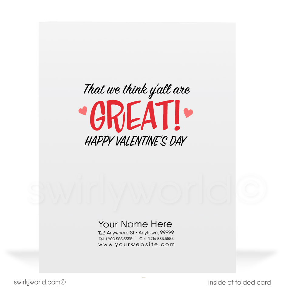 1950's Country Western Vintage Retro Valentine's Day Cards