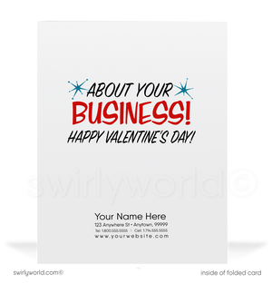 Adorable 1940s-1950s Vintage-Inspired Valentine's Day Cards: Robots in Love with Hearts