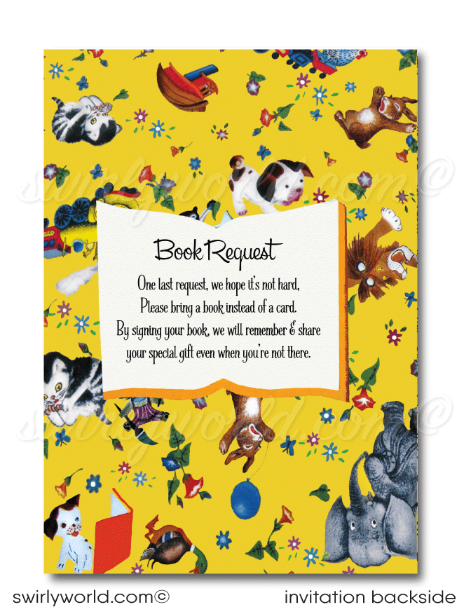 Vintage Little Golden Book nursery rhymes Pokey Little Puppy 1st birthday invitations for girls or boys; digital download bundle.