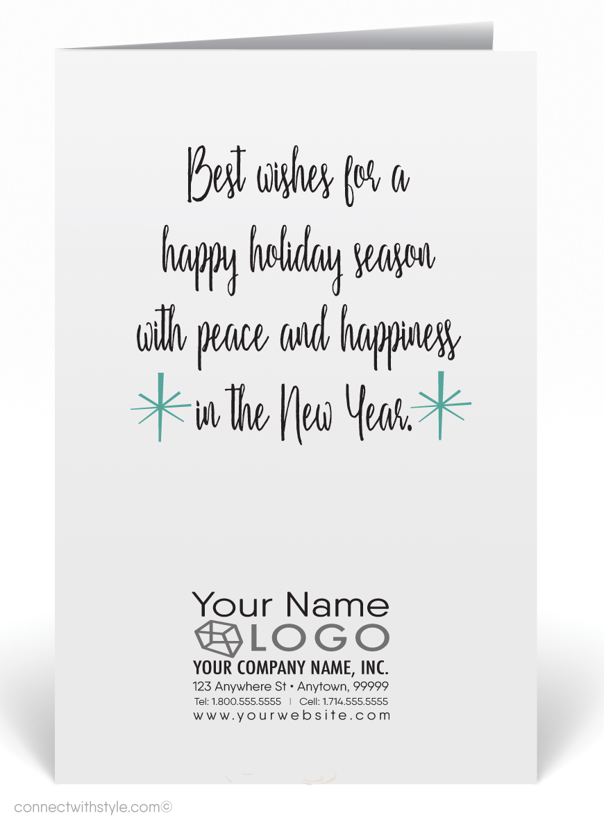 1950s Vintage Retro Tree Christmas Holiday Cards