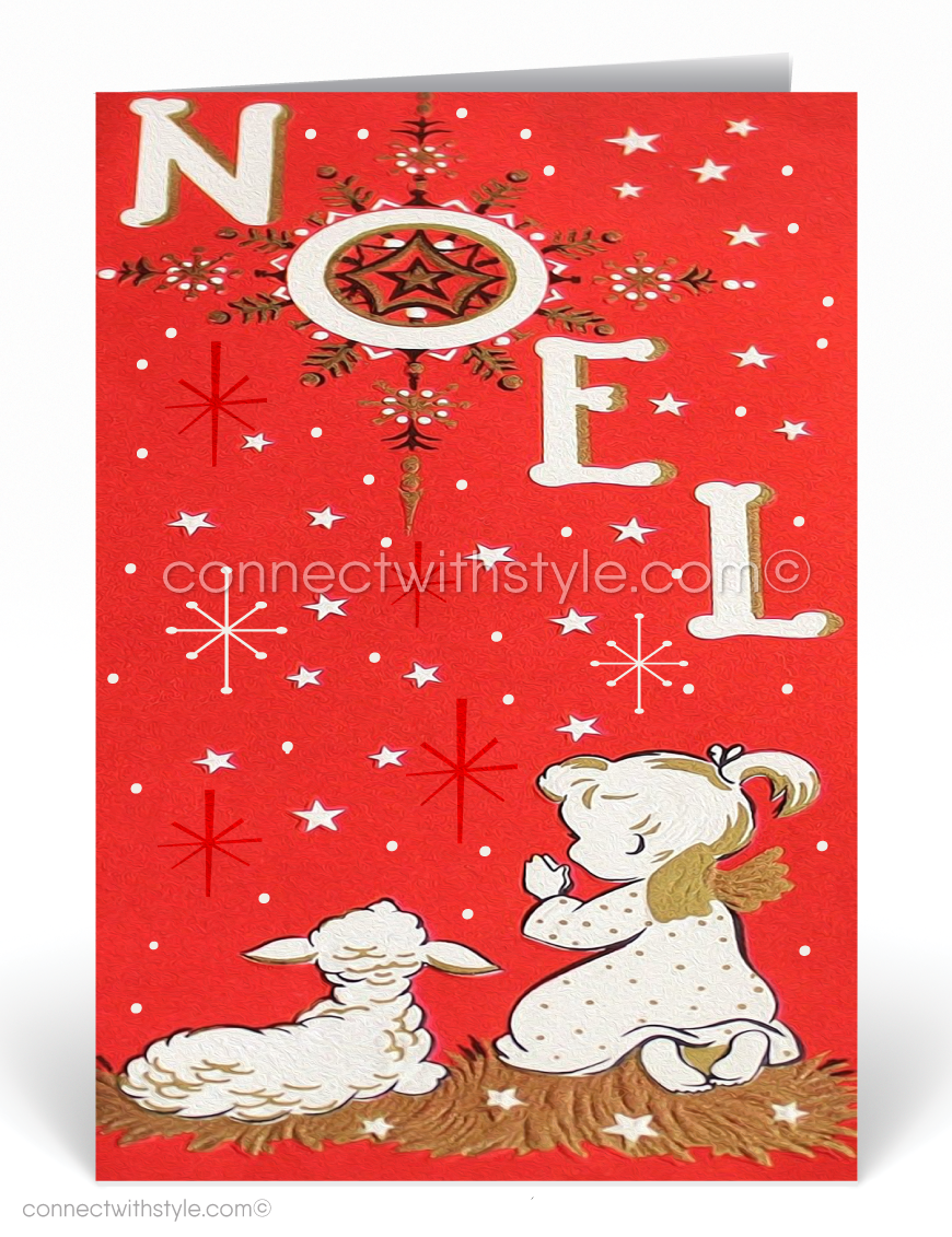 Vintage 1950s Religious Christian Christmas Cards