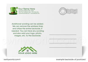 Client Business Leprechaun Green Shamrocks Happy St. Patrick's Day Postcards