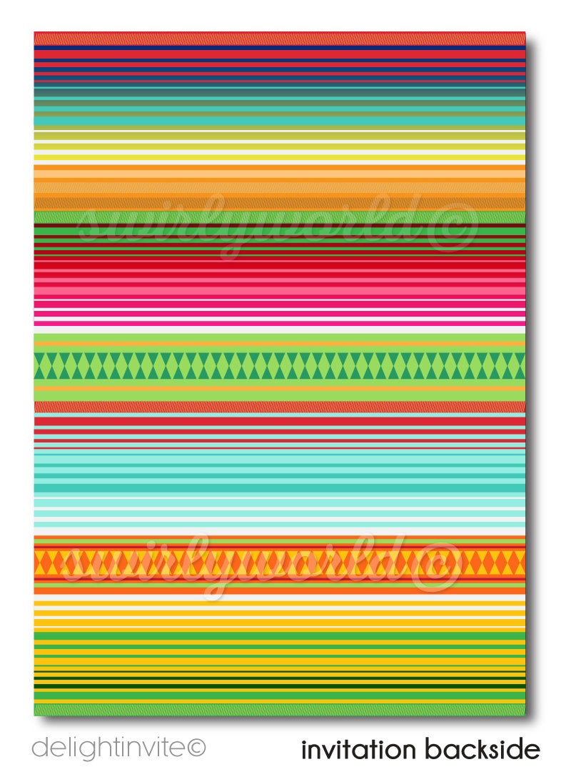 Mexican fiesta wedding save the date invitations. Paper Flags Papel Picado mexican flowers serape wedding invitations