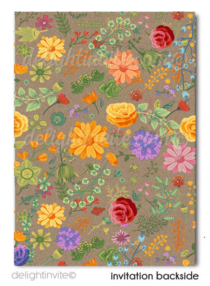 Boho Gypsy Shabby Chic Save the Date Cards, Whimsical Shabby Chic Save the Date theme, Vintage Floral Wedding Save the Date Ideas