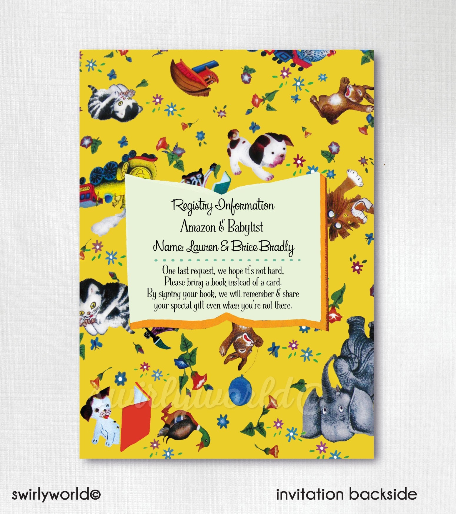 Digital Bundle Vintage Little Goldenbook Baby Shower Designs. Little Golden Book Invitations, Thank You, Diaper Raffle, Banner, Labels.