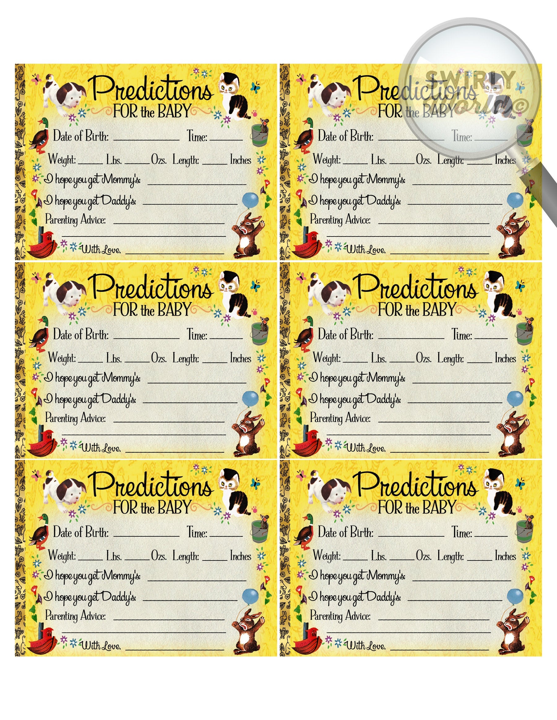 Digital Bundle Vintage Little Goldenbook Baby Shower Designs. Little Golden Book Invitations, Thank You, Diaper Raffle, Banner, Labels.