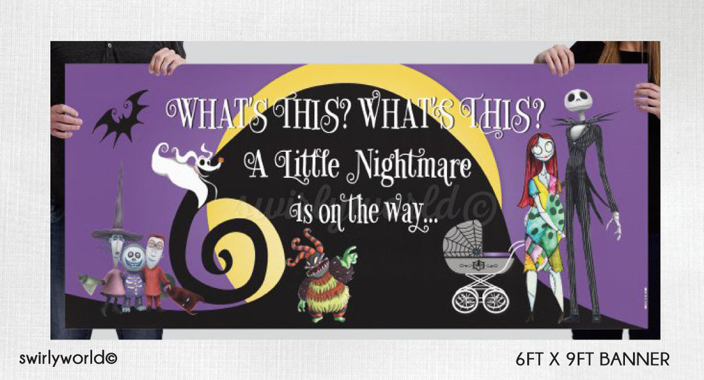 Digital Nightmare Before Christmas Halloween Baby Shower Bundle Set