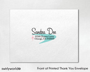 1950s Retro Rockabilly Grease Pink Ladies Wedding Invitations and RSVP card Digital Download Bundle