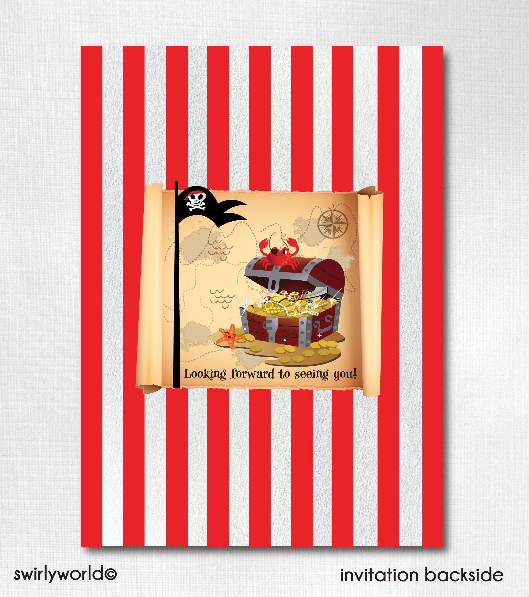 Pirate Baby Birthday Invitations for Boys, Boy Pirate Theme Birthday Invites, Pirate Party Design, Pirate Party for Boys, Baby Pirate