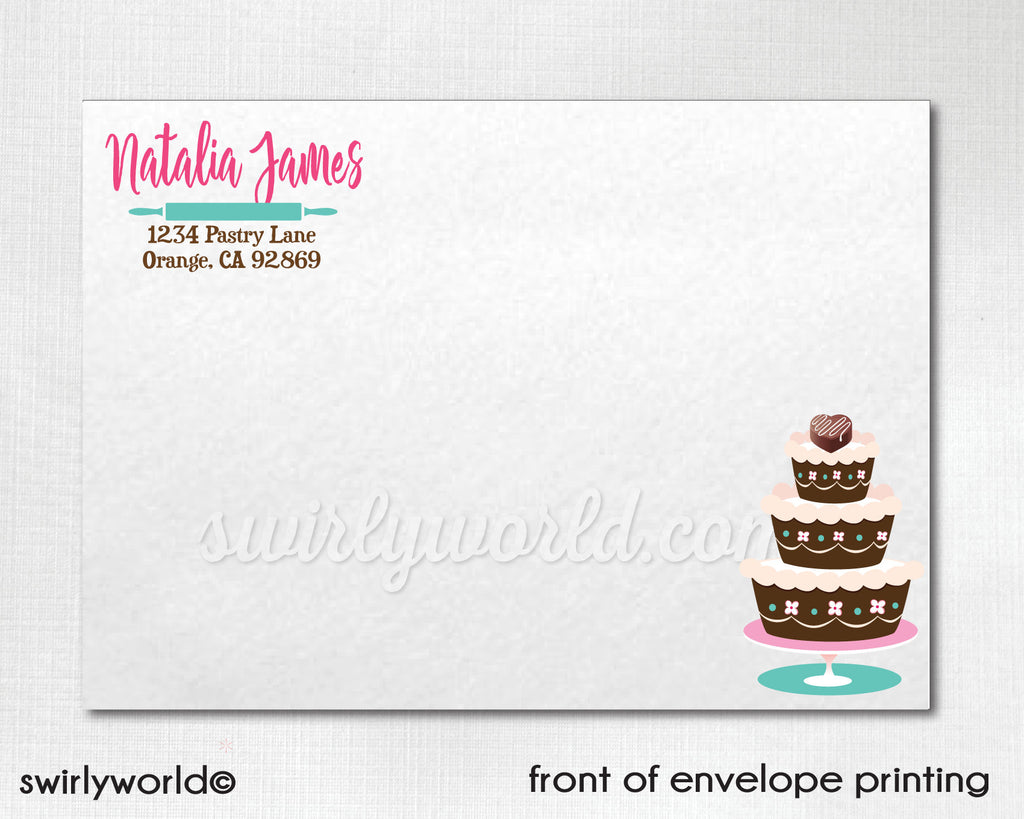 "Little Chef" Gourmet Cake Baking Cooking Theme Party for Girls