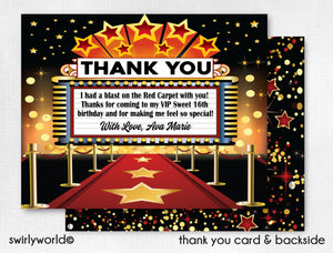 Digital VIP Hollywood Red Carpet Birthday Bundle Pack! A Star is Born Movie Theme. Edit Yourself Immediately. Red Carpet Ready. Movie Star.