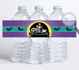 Digital Nightmare Before Christmas Halloween Baby Shower Bundle Set. Invitations, Thank You&#39;s, Favor Tags, Diaper Raffle, Banner, & More!