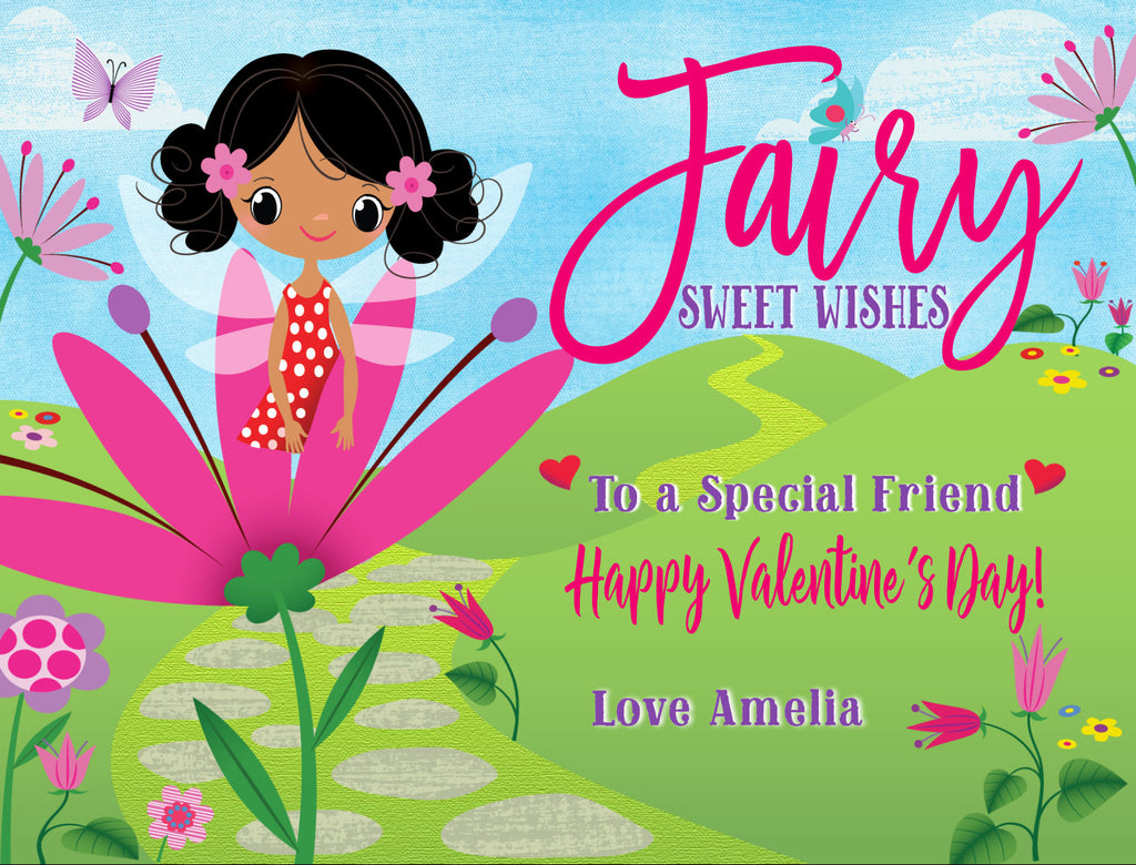 Fall in LOVE with this adorable Pixie Fairy Woodland theme digital printable download girls Valentine's Day cards for school classroom.