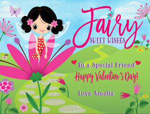 Fall in LOVE with this adorable Pixie Fairy Woodland theme digital printable download girls Valentine's Day cards for school classroom.