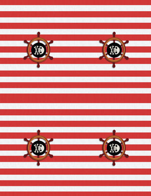 Cute Retro Pirate Captain Valentine's Day Cards for Girls Digital Download