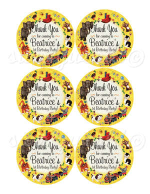 Digital Little Golden Book 1st Birthday Design Bundle. Little Golden Book Invites, Thank You, Banner, Water Labels, Bookmarks, Favors, etc.