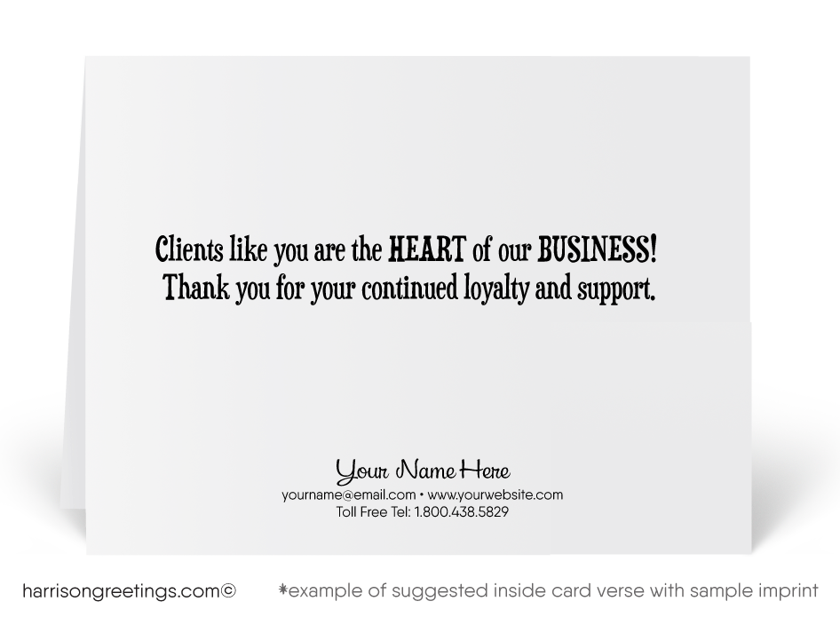 Whimsical Retro Valentine's Day Cards for Clients