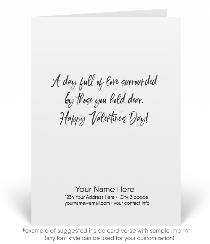 Whimsical Hearts Valentine's Cards for Clients