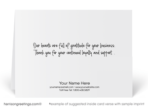 Rustic Valentine's Day Cards for Clients