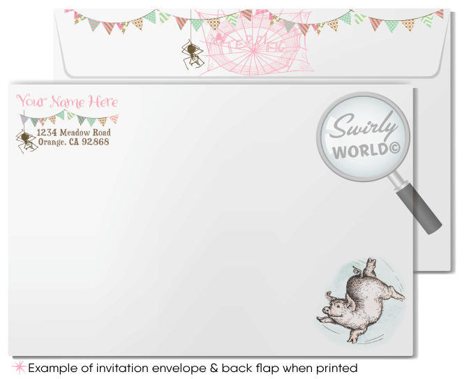 Celebrate your baby's 1st birthday with our Charlotte's Web Party Digital Download Set! 🐷🎉 Featuring Wilbur, Fern, Templeton, and Charlotte, this barnyard-themed collection includes customizable invitations and thank you cards. Easily personalize with Corjl for a memorable celebration. Download now! ✨