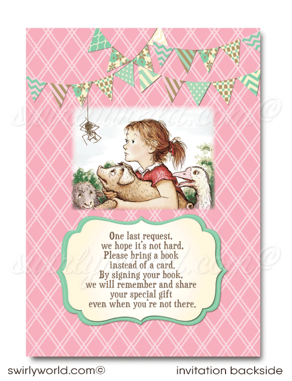Celebrate your baby's 1st birthday with our Charlotte's Web Party Digital Download Set! 🐷🎉 Featuring Wilbur, Fern, Templeton, and Charlotte, this barnyard-themed collection includes customizable invitations and thank you cards. Easily personalize with Corjl for a memorable celebration. Download now! ✨