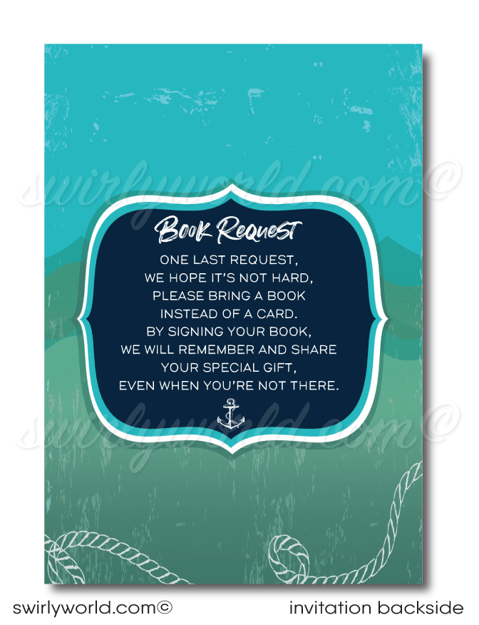 Dive into the wonders of the sea with our Vintage Nautical-Themed Aquarium 1st Birthday Invitation Set! 🐳🌊 Perfect for your baby's first voyage, this charming set features a whimsically illustrated whale. Includes invitations, thank you cards, and envelopes. Ready to make waves at your celebration!